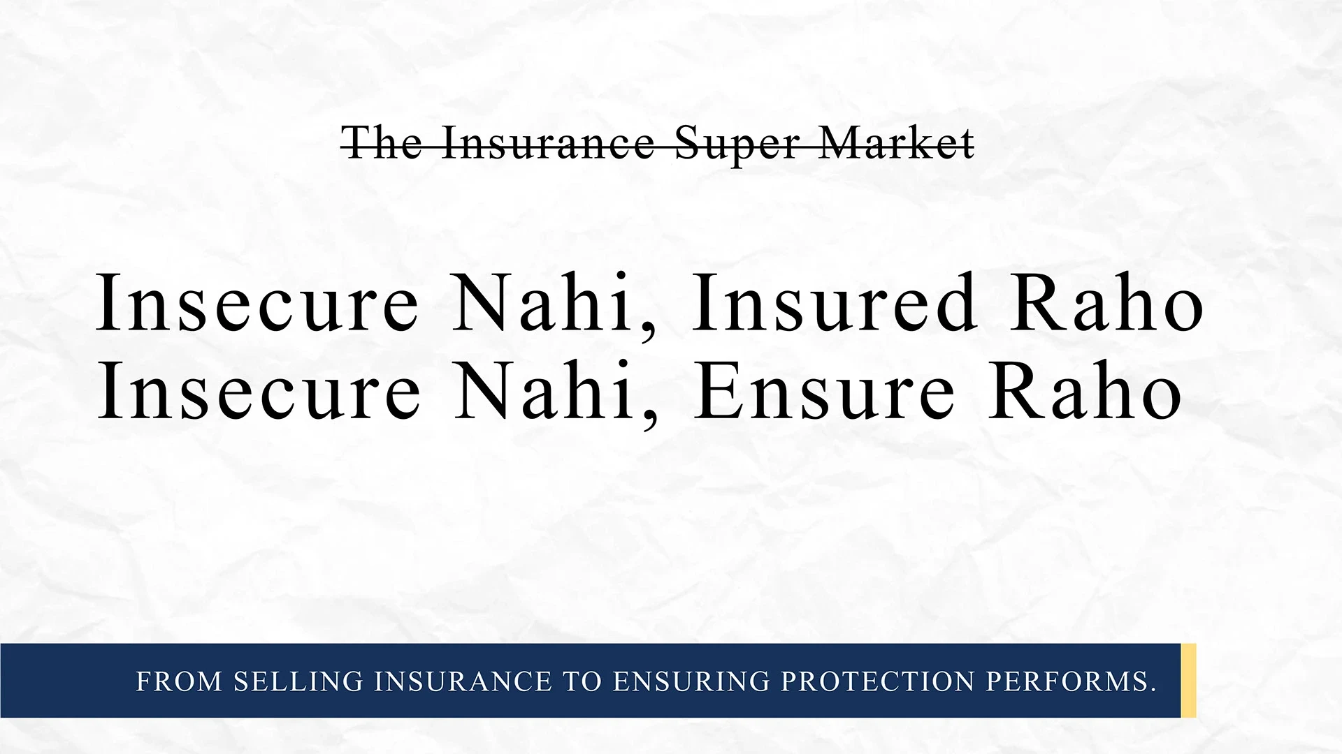 Tagline exploration: moving from a category label to an assurance-led promise